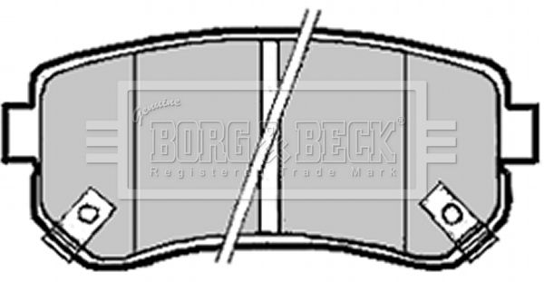 BORG & BECK Piduriklotsi komplekt,ketaspidur BBP1924